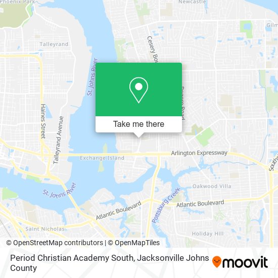Period Christian Academy South map