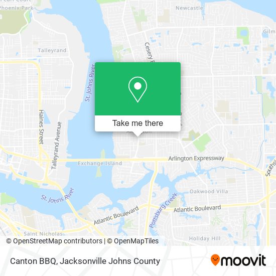 Mapa de Canton BBQ