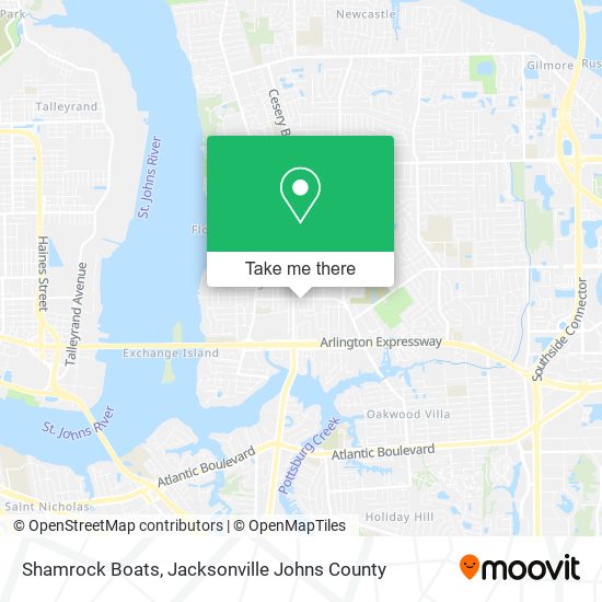 Mapa de Shamrock Boats