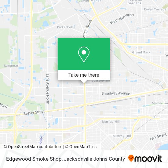 Edgewood Smoke Shop map