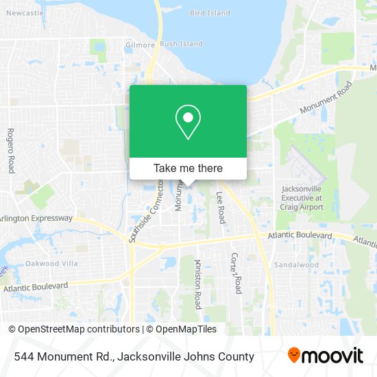 544 Monument Rd. map