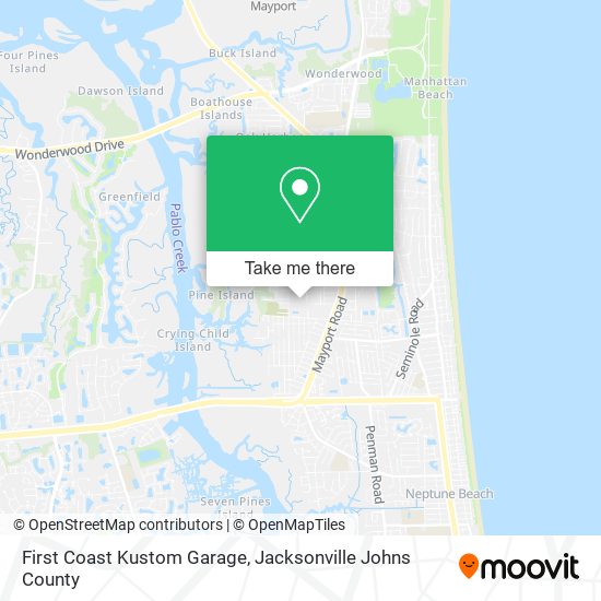 First Coast Kustom Garage map