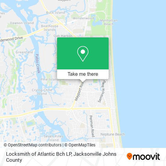 Locksmith of Atlantic Bch LP map