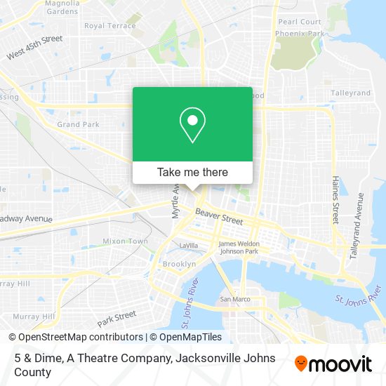 5 & Dime, A Theatre Company map