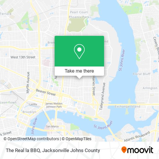 The Real la BBQ map