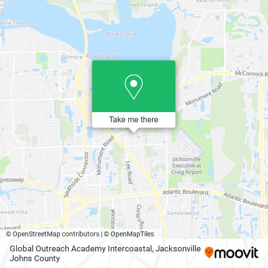 Global Outreach Academy Intercoastal map