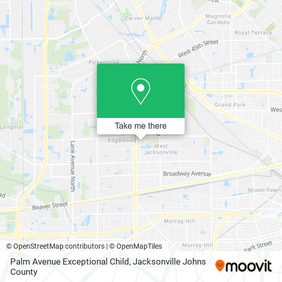 Palm Avenue Exceptional Child map