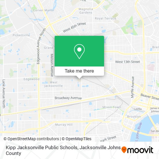 Kipp Jacksonville Public Schools map