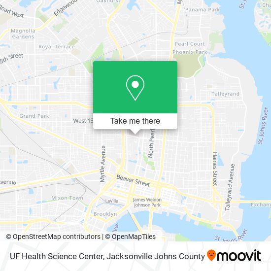 UF Health Science Center map