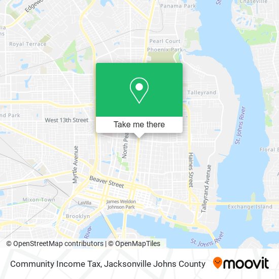 Community Income Tax map