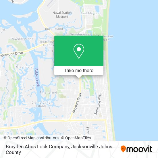 Mapa de Brayden Abus Lock Company