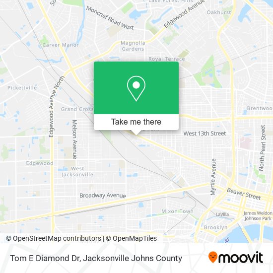 Tom E Diamond Dr map