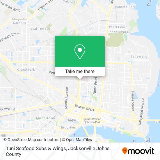 Mapa de Tuni Seafood Subs & Wings