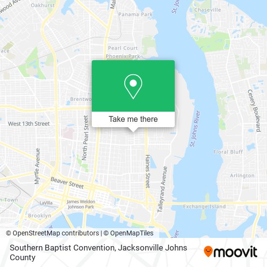 Southern Baptist Convention map