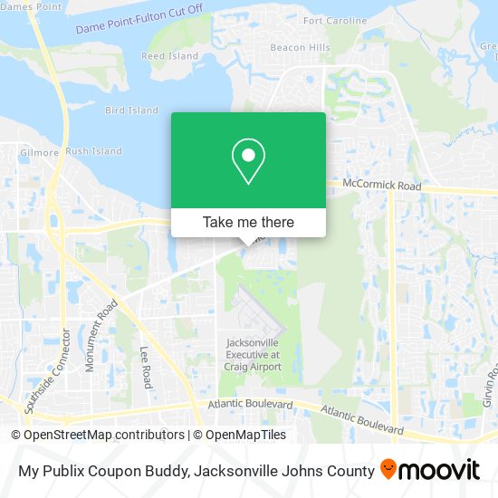 Mapa de My Publix Coupon Buddy