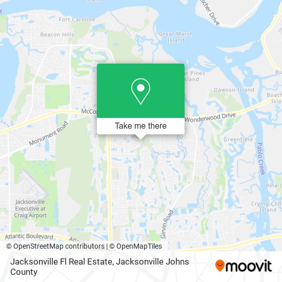Jacksonville Fl Real Estate map