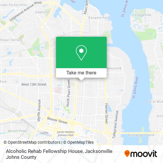 Alcoholic Rehab Fellowship House map