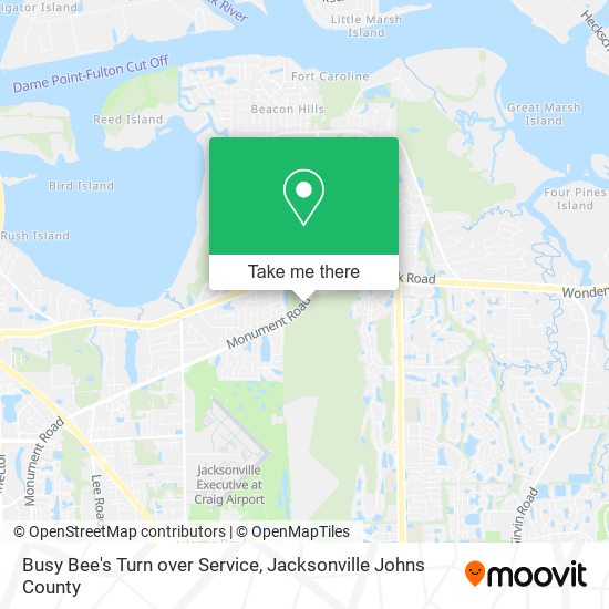 Busy Bee's Turn over Service map
