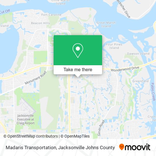 Madaris Transportation map