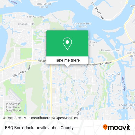 Mapa de BBQ Barn
