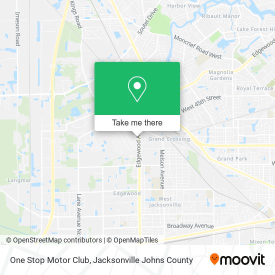 One Stop Motor Club map