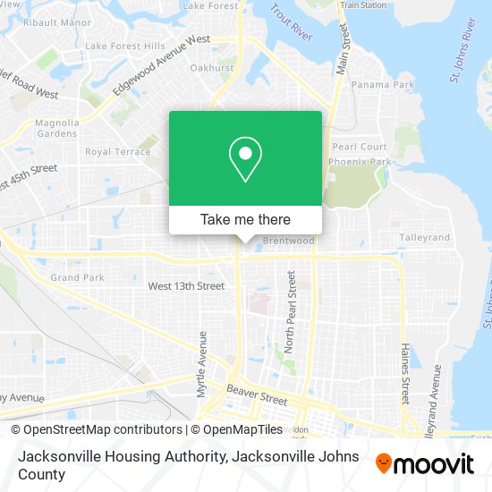 Jacksonville Housing Authority map