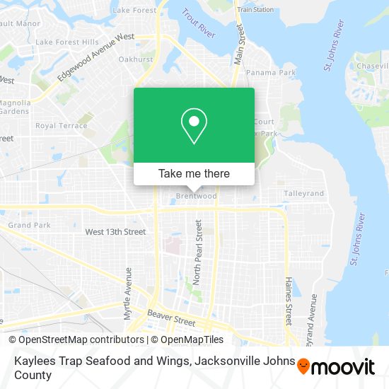 Kaylees Trap Seafood and Wings map