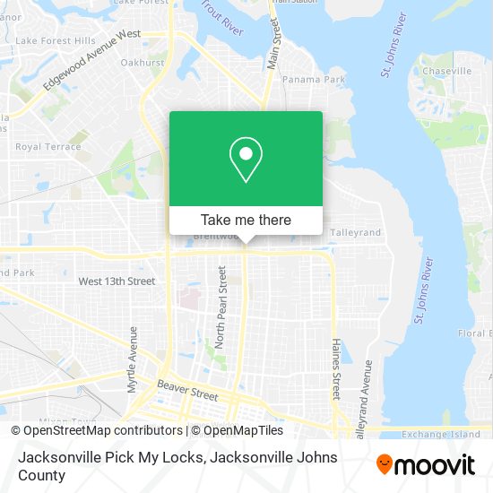 Jacksonville Pick My Locks map