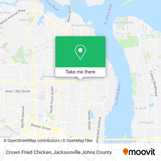 Crown Fried Chicken map