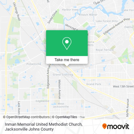 Inman Memorial United Methodist Church map