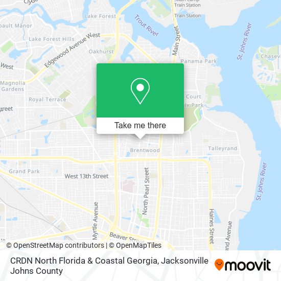 CRDN North Florida & Coastal Georgia map