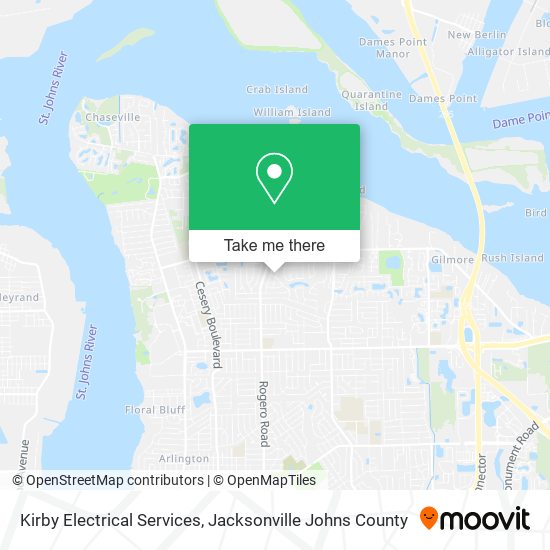 Kirby Electrical Services map