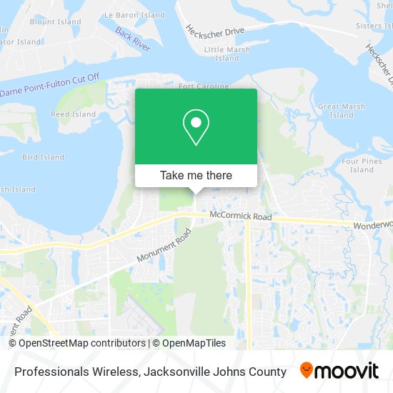 Professionals Wireless map