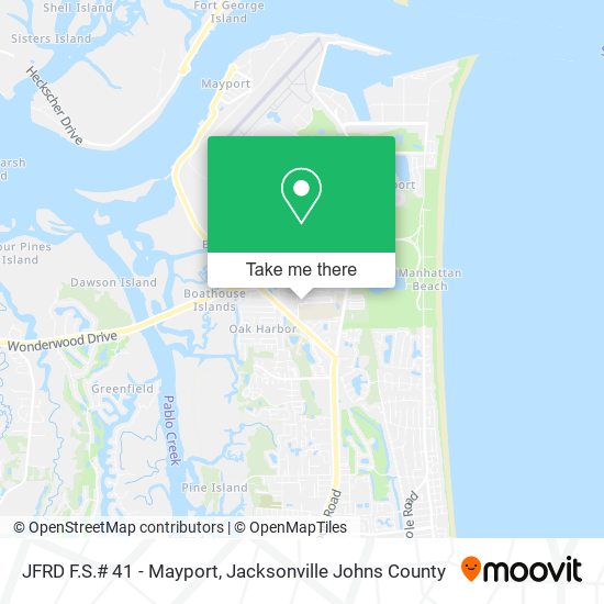 JFRD F.S.# 41 - Mayport map