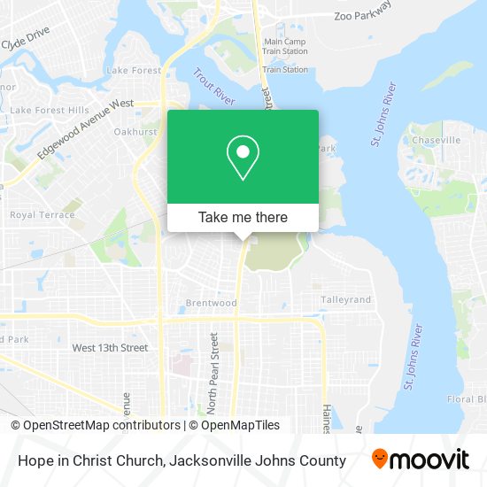 Hope in Christ Church map