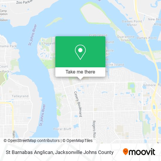 Mapa de St Barnabas Anglican