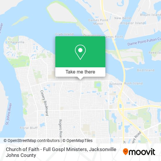 Church of Faith - Full Gospl Ministers map
