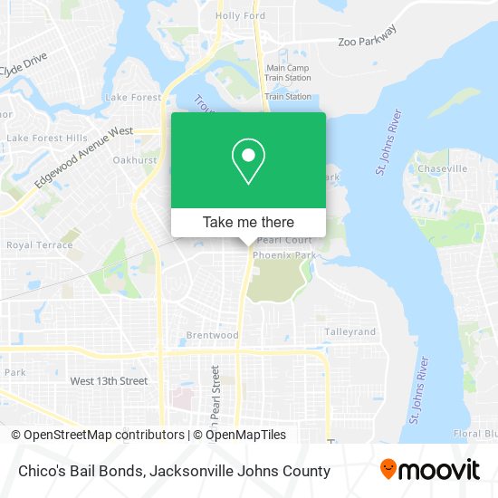 Chico's Bail Bonds map