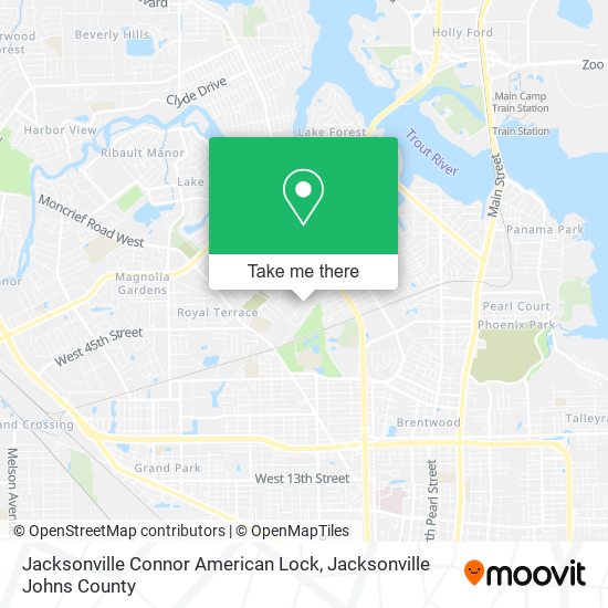 Mapa de Jacksonville Connor American Lock