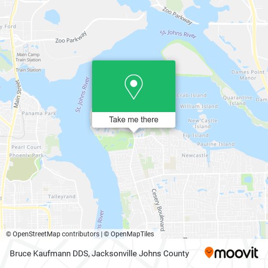 Bruce Kaufmann DDS map