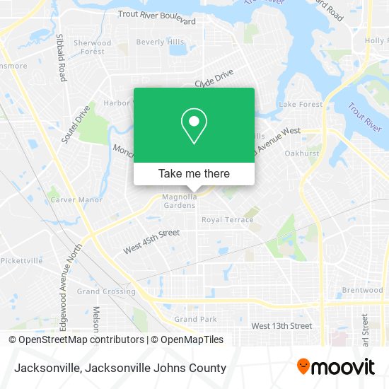 Mapa de Jacksonville