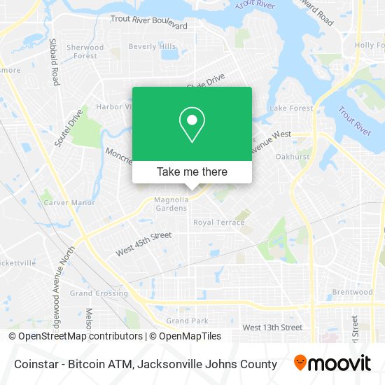 Mapa de Coinstar - Bitcoin ATM