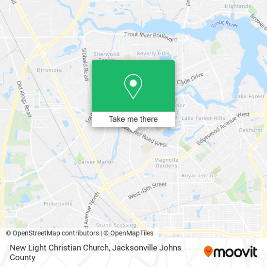 Mapa de New Light Christian Church