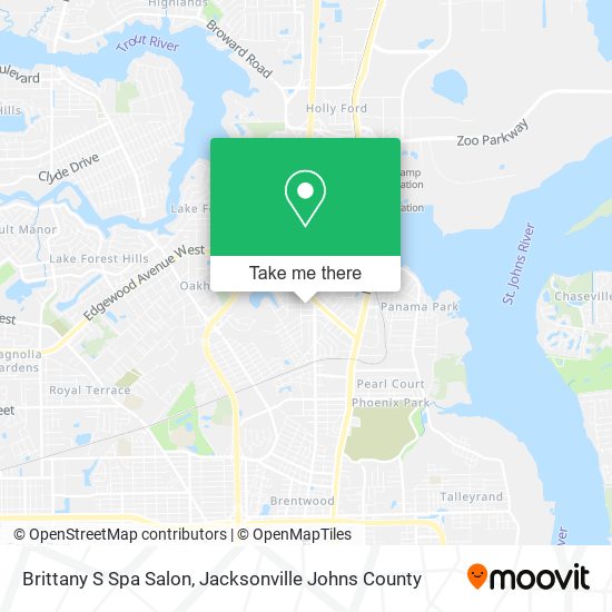 Brittany S Spa Salon map