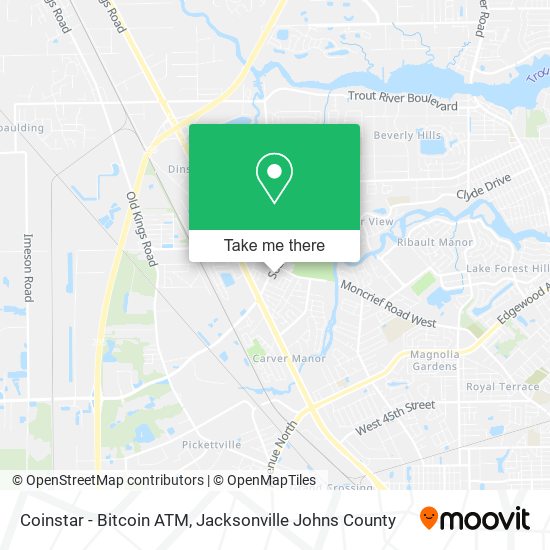 Mapa de Coinstar - Bitcoin ATM