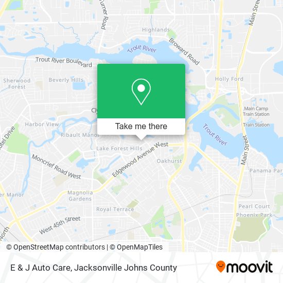 E & J Auto Care map