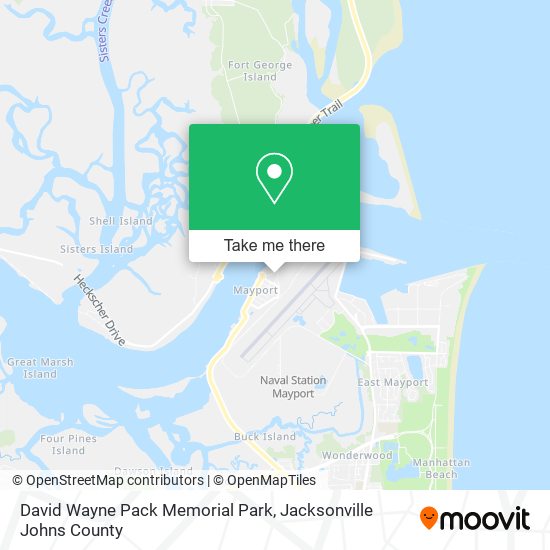 David Wayne Pack Memorial Park map