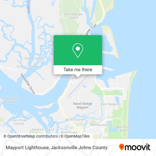 Mayport Lighthouse map