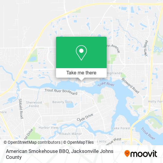 American Smokehouse BBQ map