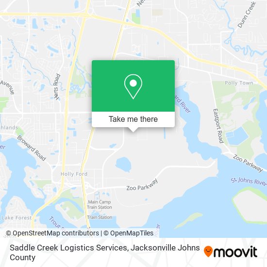 Mapa de Saddle Creek Logistics Services